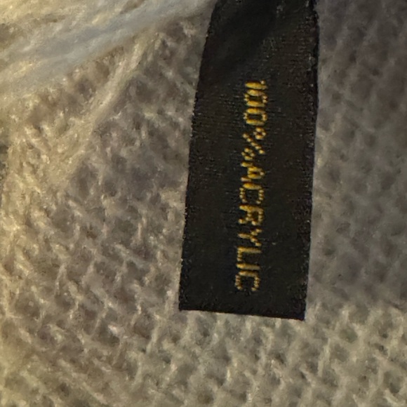 Large checkered scarf, black/white. - Picture 6 of 6